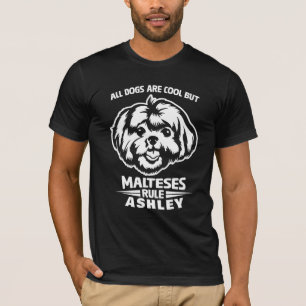 T-shirt Chien cool maltais de règle