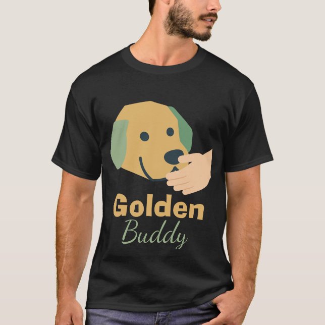 T-shirt Chien Copain Doré (Devant)