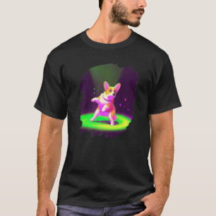 T-shirt Chien Corgi Danse Rétro Breakdance Danse Danseur