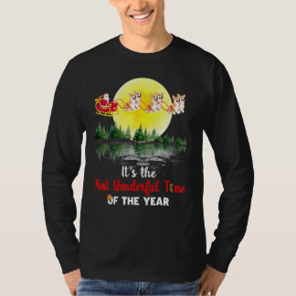 T-shirt Chien Corgi Gallois Noël Le Moment Le Plus Merveil