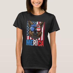 T-shirt Chien Corgi Merica Drapeau Américain 4 Juillet