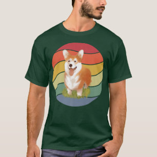 T-shirt Chien Corgi vintage1363
