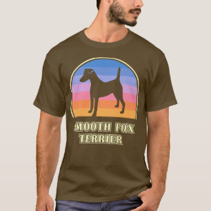 T-shirt Chien Couché de soleil Vintage de Terrier