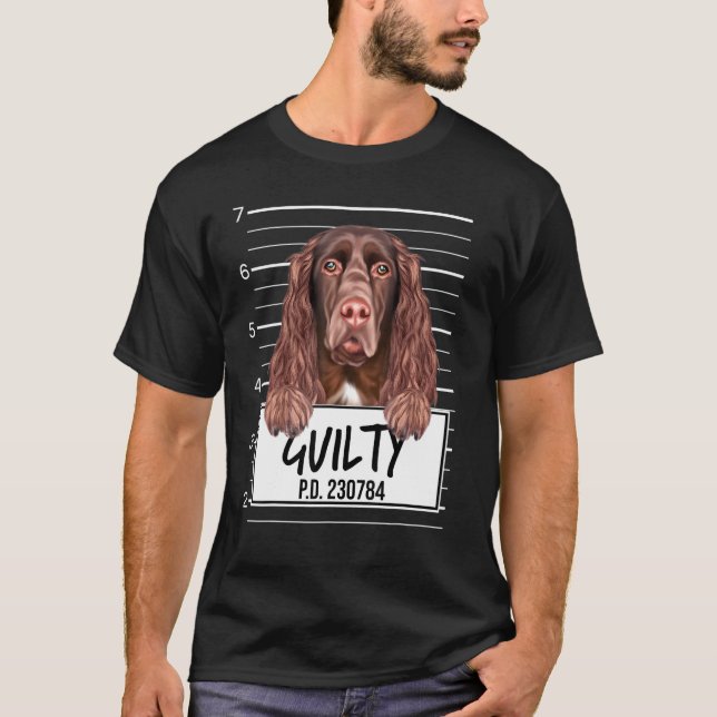 T-shirt Chien coupable de l'espagne de campagne (Devant)