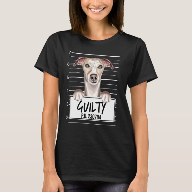 T-shirt Chien coupable de Mugshot Whip (Devant)