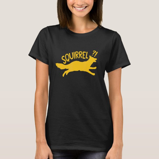 T-shirt Chien courant après l'écureuil (Devant)
