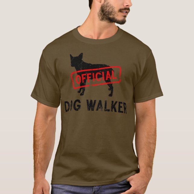 T-shirt Chien courtaud de bétail de queue (Devant)