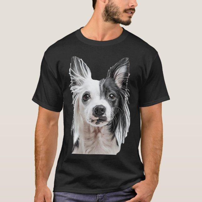 T-shirt Chien Crête Chinois (Devant)