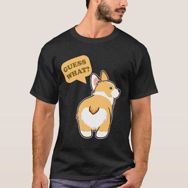 T-shirt Chien Croupion Corgi (Devant)
