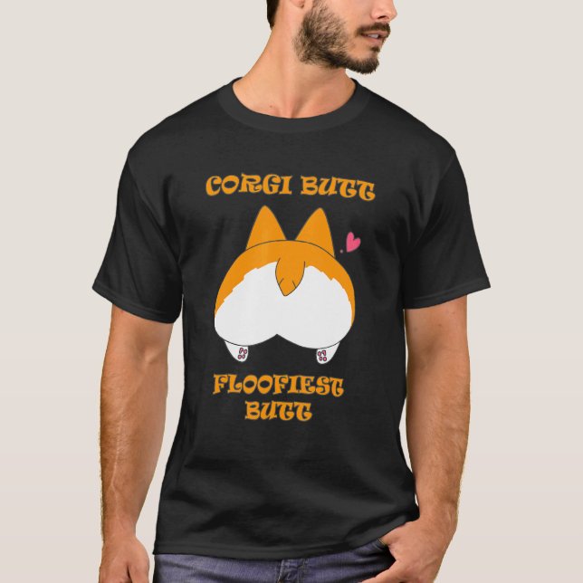 T-shirt Chien Cul Corgi (Devant)