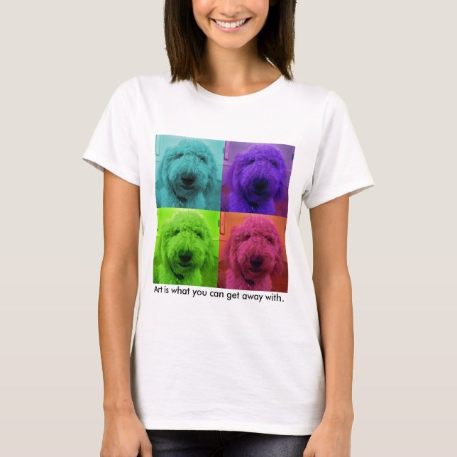 T-shirt Chien - customisé (Devant)