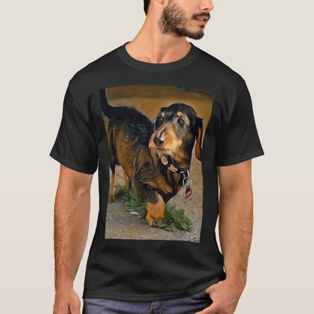 T-shirt Chien Dachshund bavarois (Devant)