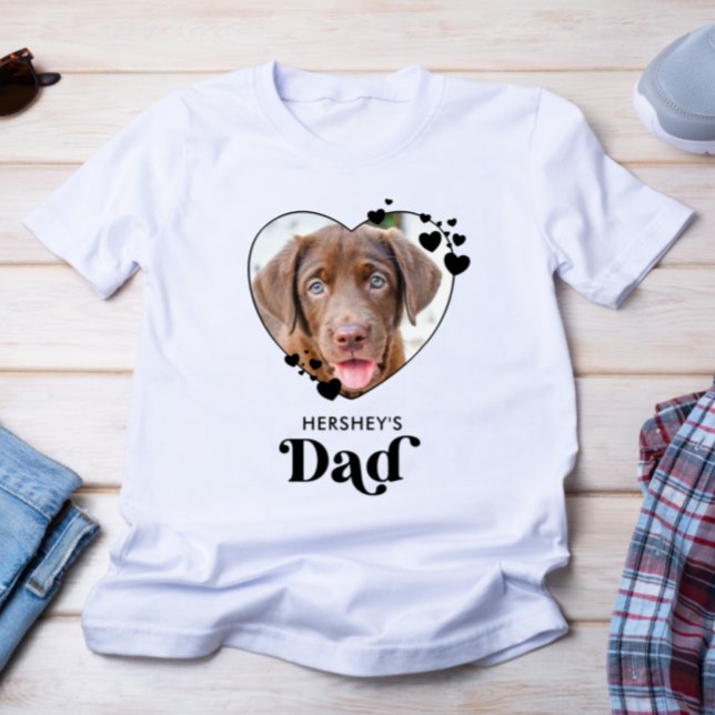 T-shirt Chien DAD Personalized Heart Amoureux des chiens P (Créateur téléchargé)