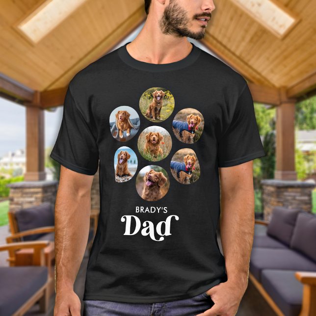 T-shirt Chien DAD Personnalisé Animaux de compagnie Photo  (Créateur téléchargé)