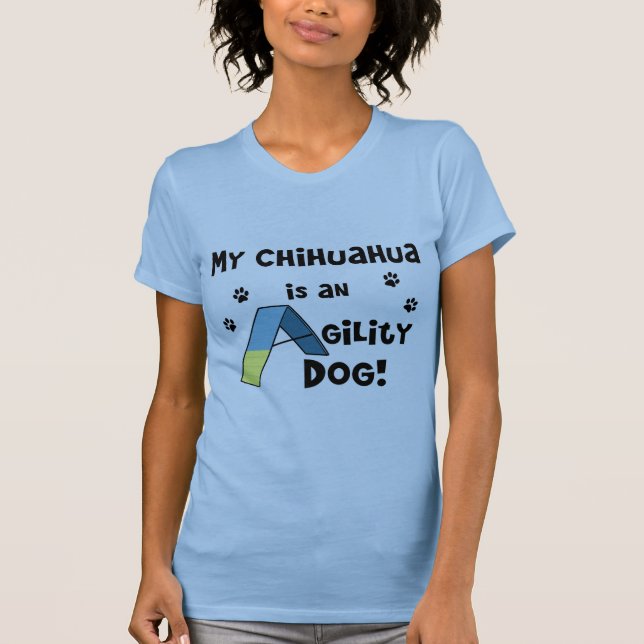 T-shirt Chien d'agilité de chiwawa (Devant)
