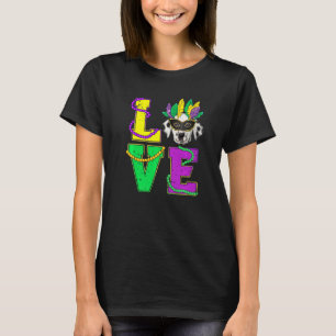 T-shirt Chien dalmate J'aime Chien marionnette Mardi Gras