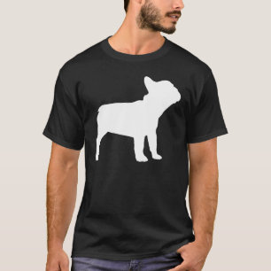 T-shirt Chien d'animaux français de Silhouette Bulldog