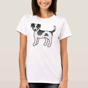 T-shirt Chien danois-suédois noir et blanc Farmdog Chien m