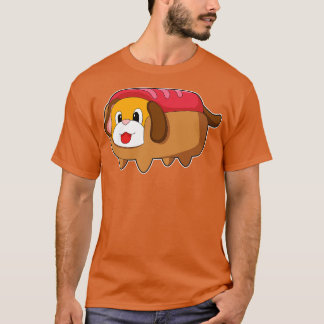 T-shirt Chien dans Hotdog