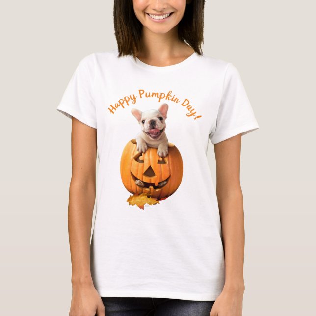 T-shirt Chien dans Jack-o-Lantern (Devant)