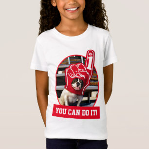 T-Shirt Chien dans la main de mousse