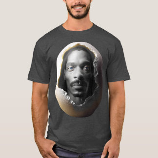 T-shirt chien dans l'autocollant à oeufs