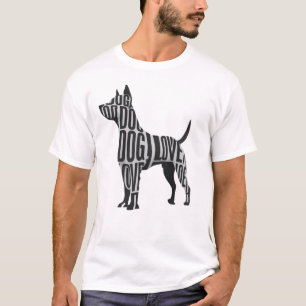 T-shirt Chien dans l'impression