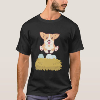 T-shirt chien dans l'oeuf