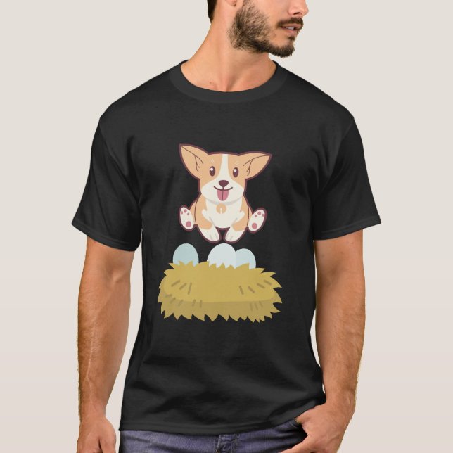 T-shirt chien dans l'oeuf (Devant)