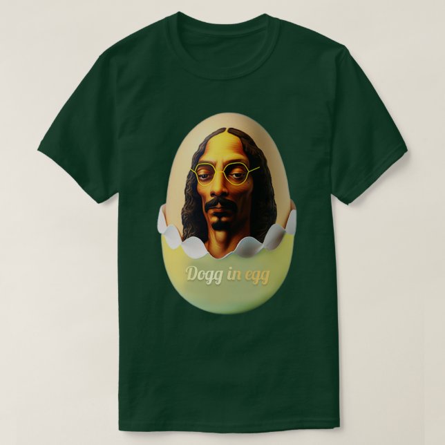 T-shirt chien dans l'oeuf (Design devant)