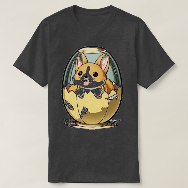 T-shirt Chien dans l'oeuf 101 (Design devant)