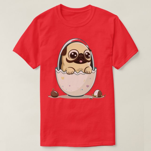 T-shirt Chien Dans L'Oeuf 174 (Design devant)