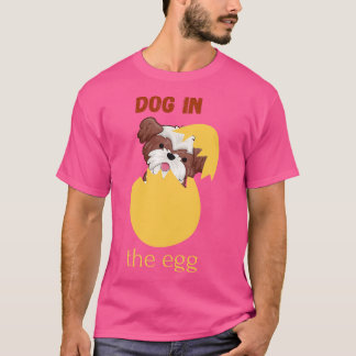 T-shirt chien dans l'oeuf 201