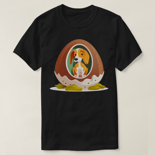 T-shirt Chien Dans L'Oeuf 232 (Design devant)