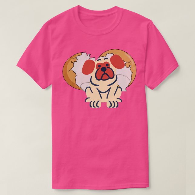 T-shirt chien dans l'oeuf 25 (Design devant)