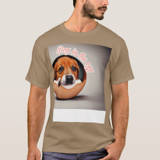 T-shirt chien dans l'oeuf 254