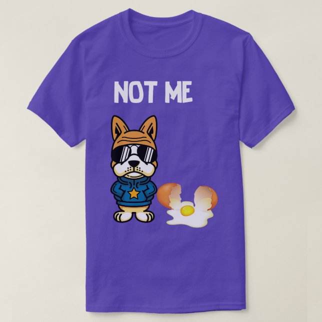 T-shirt chien dans l'oeuf 277 (Design devant)