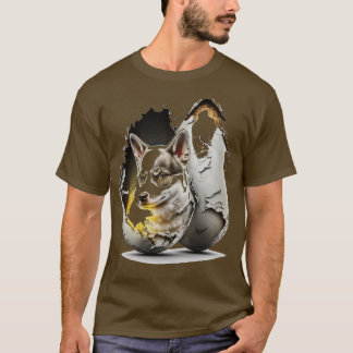 T-shirt chien dans l'oeuf 283