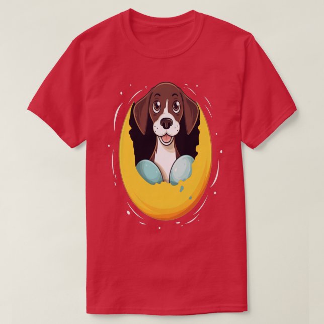 T-shirt Chien Dans L'Oeuf 312 (Design devant)