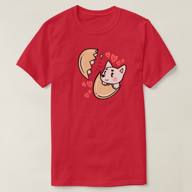 T-shirt Chien dans l'oeuf 38 (Design devant)