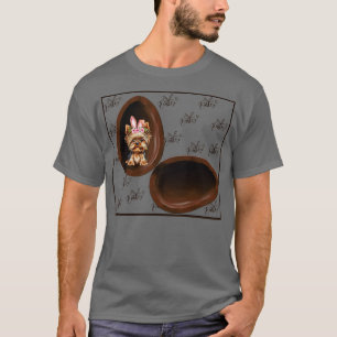 T-shirt Chien Dans L'Oeuf Chien Lapin Pour Pâques