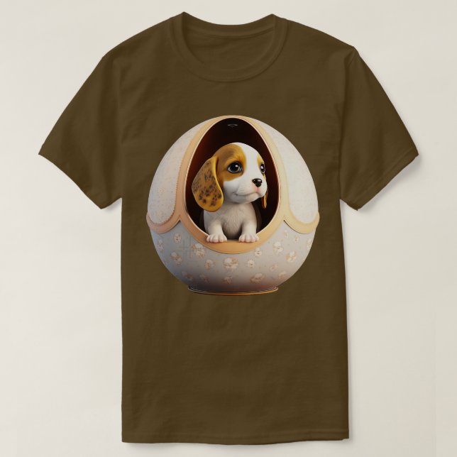 T-shirt Chien Dans L'Oeuf No4 (Design devant)