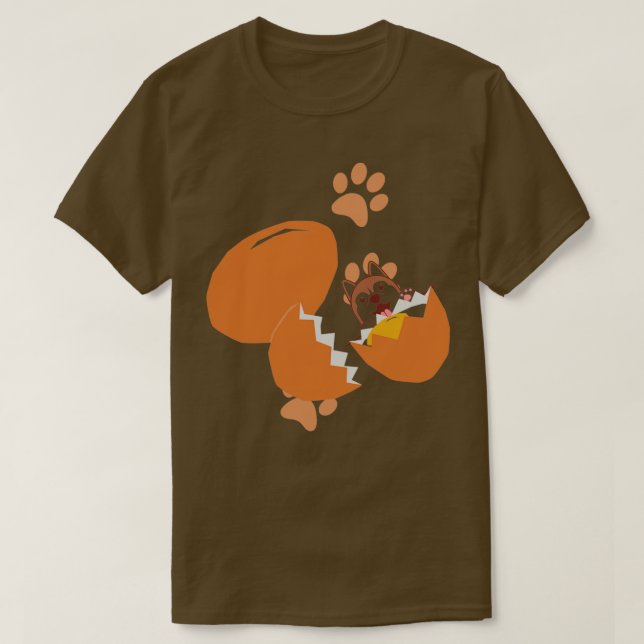 T-shirt Chien dans l'ovoïde (Design devant)