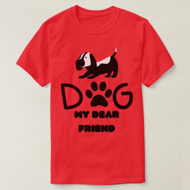 T-shirt chien dans oeuf chien (Design devant)