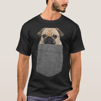 T-shirt Chien dans votre chemise de poche Carlin Chemise_1