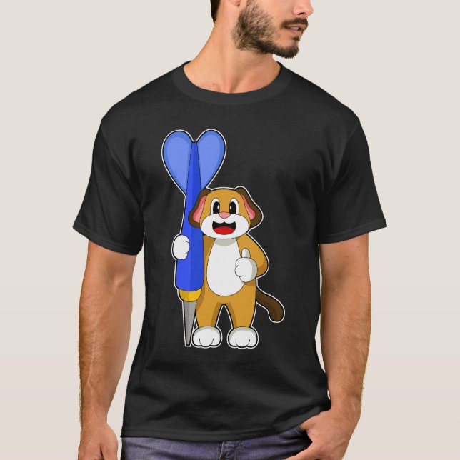 T-shirt Chien Darts Dart (Devant)