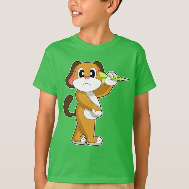 T-shirt Chien Darts Dart (Devant)