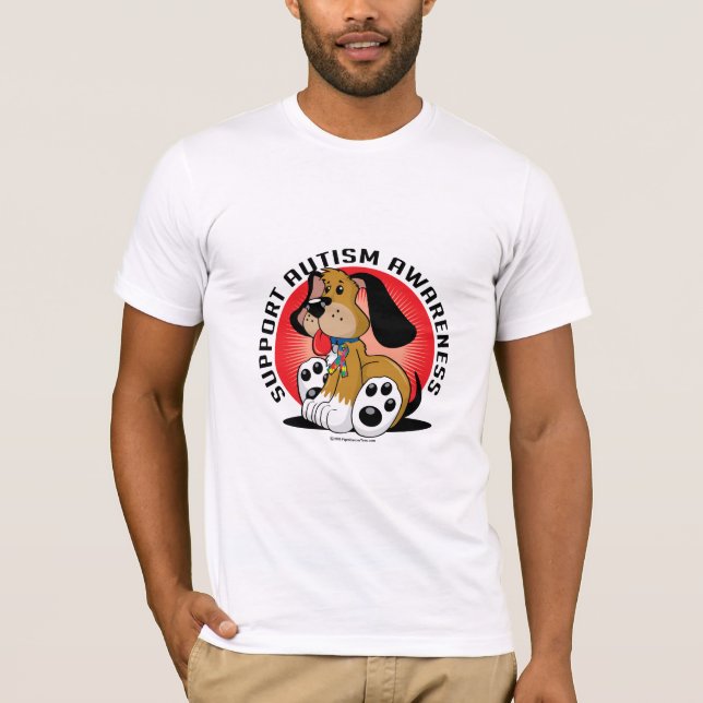 T-shirt Chien d'autisme (Devant)