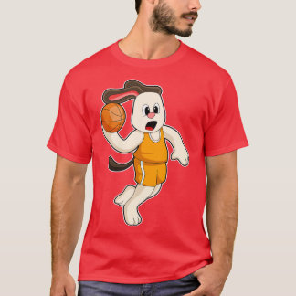 T-shirt Chien de Basketball Sports