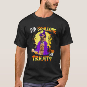T-shirt Chien de berger allemand Halloween Quelqu'un a dit